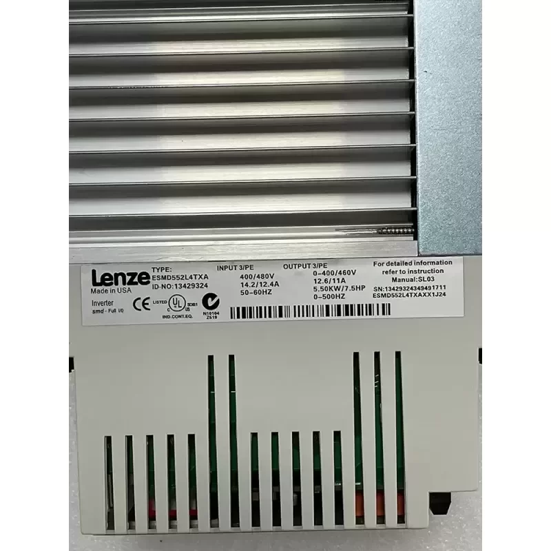 LENZE ESMD552L4TXA INVERTER LENZE ESMD552L4TXA INVERTER