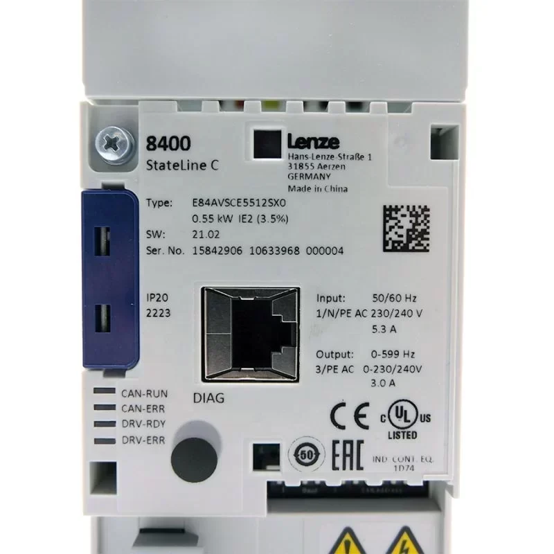 Lenze Orignla PLC Inverter Servo Frequency Converter E84AVSCE5512SX0 Lenze Orignla PLC Inverter Servo Frequency Converter E84AVSCE5512SX0