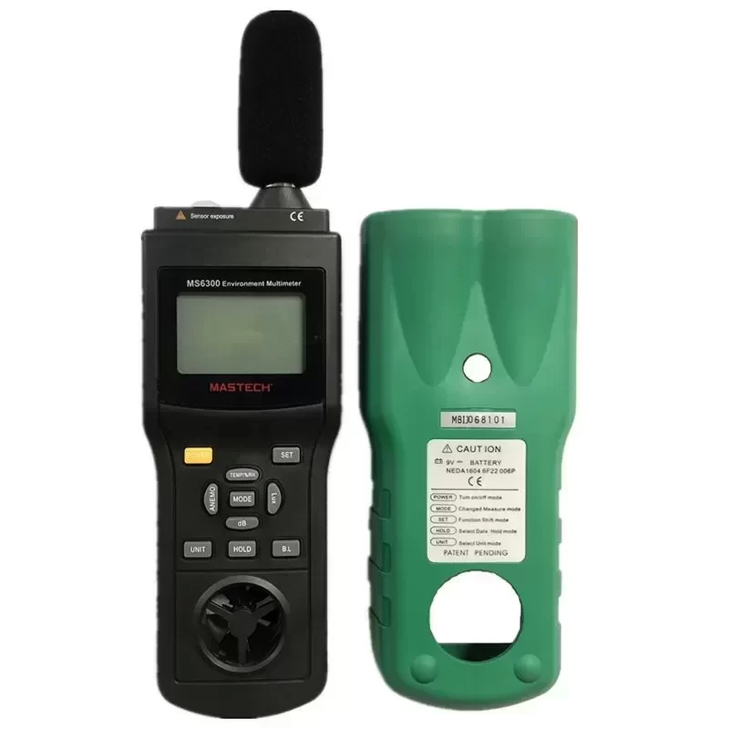 MASTECH MS6300 Illuminance Anemometer and Noise Meter Environmental Detector with Thermohygrometer Moisture Meters Product MASTECH MS6300 Illuminance Anemometer and Noise Meter Environmental Detector with Thermohygrometer Moisture Meters Product