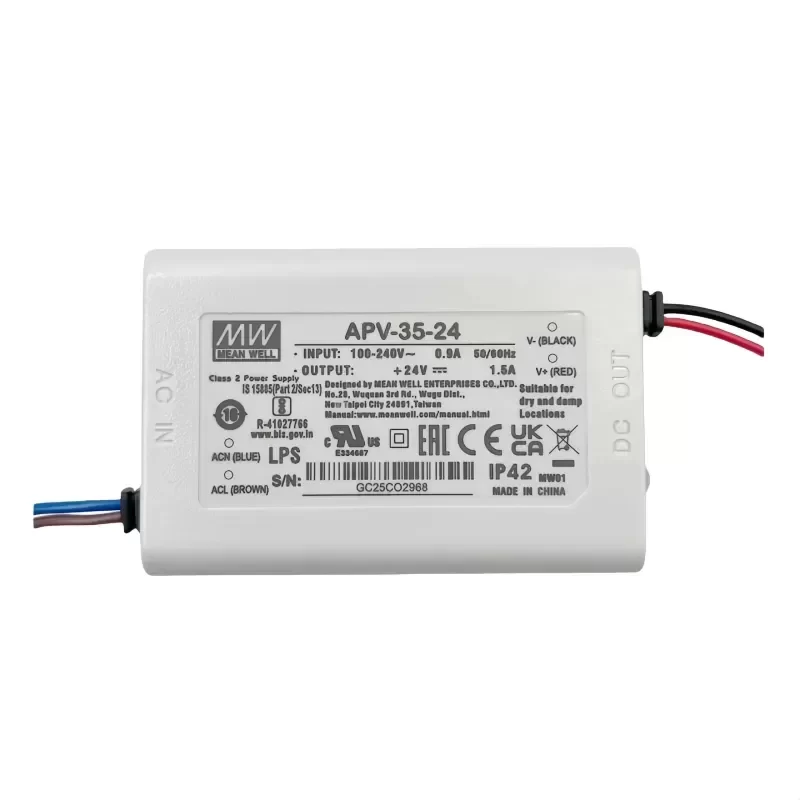 MeanWell APV-35-24 35W Single-Output Switching Power Supply