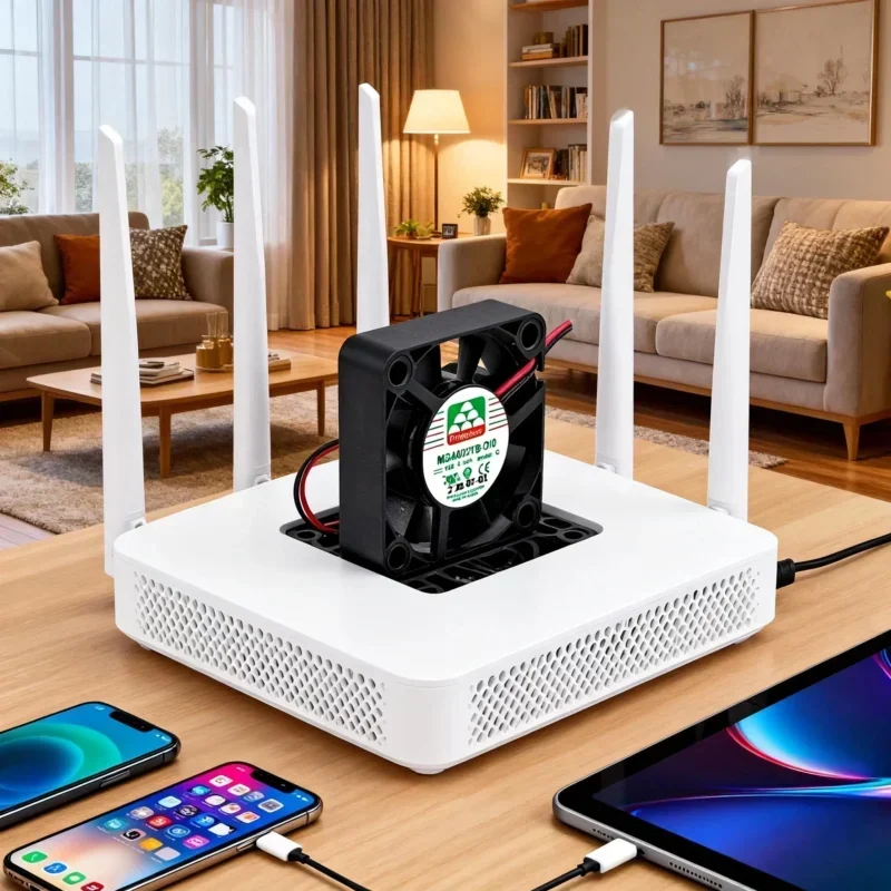 MGA4012YB-O10(C) Protechnic 12V Axial Fan 4010mm 8200RPM 8.72CFM Plastic Blades Ball