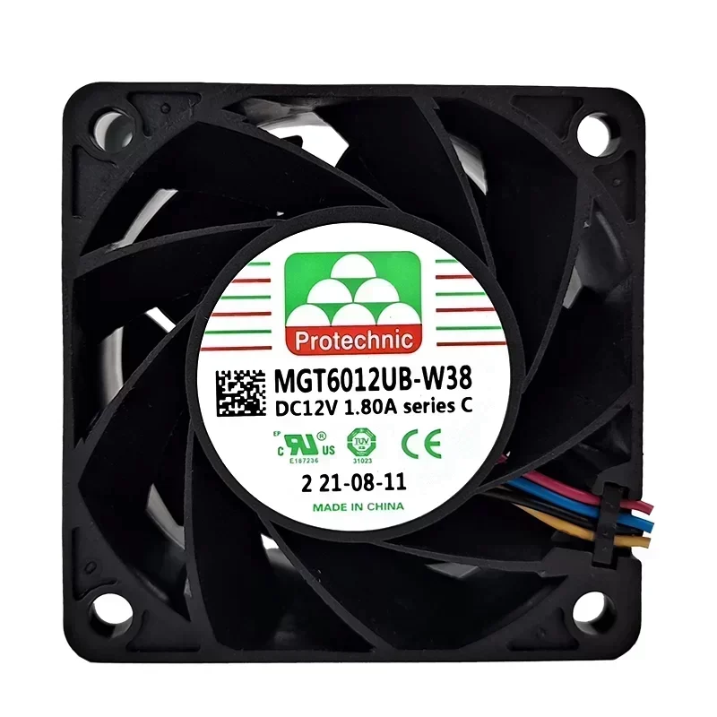MGT6012UB-W38 C Protechnic Small Axial Fan 12VDC 1.8A 60x60x38mm 14000RPM