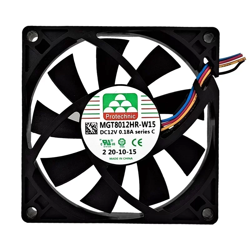 MGT8012HR-W15(C) Protechnic Small Axial Fan 12VDC 80x80x15mm