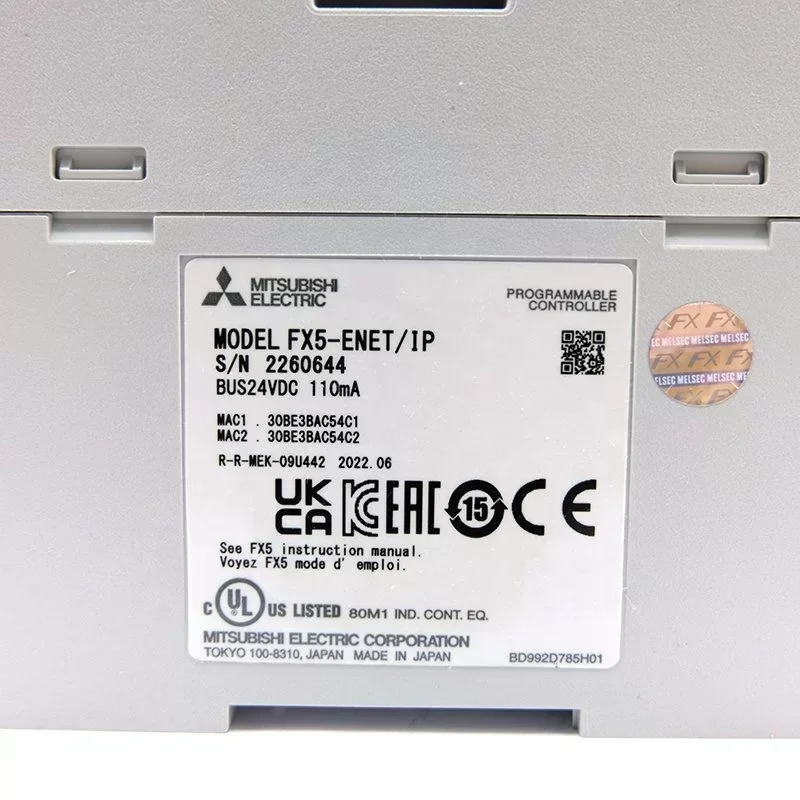 Mitsubishi FX5 Series PLC Programmable Controller FX5-ENET Ethernet Module Mitsubishi FX5 Series PLC Programmable Controller FX5-ENET Ethernet Module