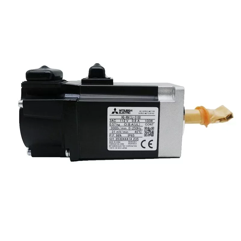 Mitsubishi Industrial Automation MR-JE-10A Servo Drive and HG-KN13J-S100 AC Servo Motor
