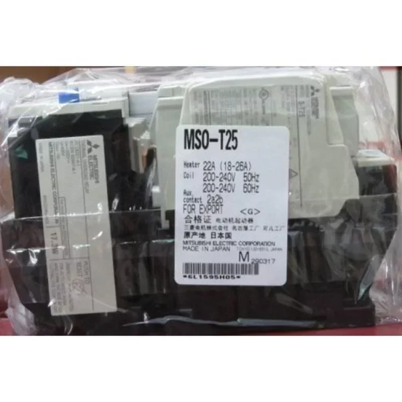 Mitsubishi MSOT-25 200V 22A Standard Type Magnetic Switch AC Operated Motor Starter 5.5kW 2a2b Auxiliary Contact Mitsubishi MSOT-25 200V 22A Standard Type Magnetic Switch AC Operated Motor Starter 5.5kW 2a2b Auxiliary Contact