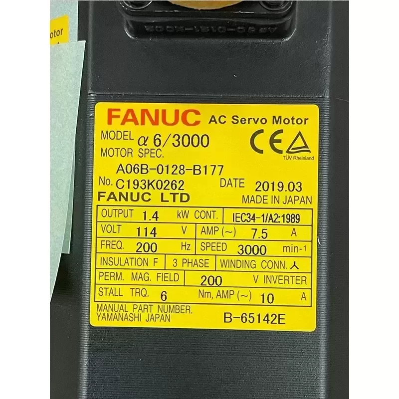 Nice Quality A06B-0128-B177 FANUC CNC AC Servo Motor for PLC PAC Dedicated Controllers Nice Quality A06B-0128-B177 FANUC CNC AC Servo Motor for PLC PAC Dedicated Controllers
