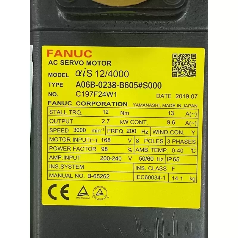 Nice Quality A06B-0238-B605#S000 FANUC CNC AC Servo Motor PLC PAC Dedicated Controllers Ethernet Communication Nice Quality A06B-0238-B605#S000 FANUC CNC AC Servo Motor PLC PAC Dedicated Controllers Ethernet Communication