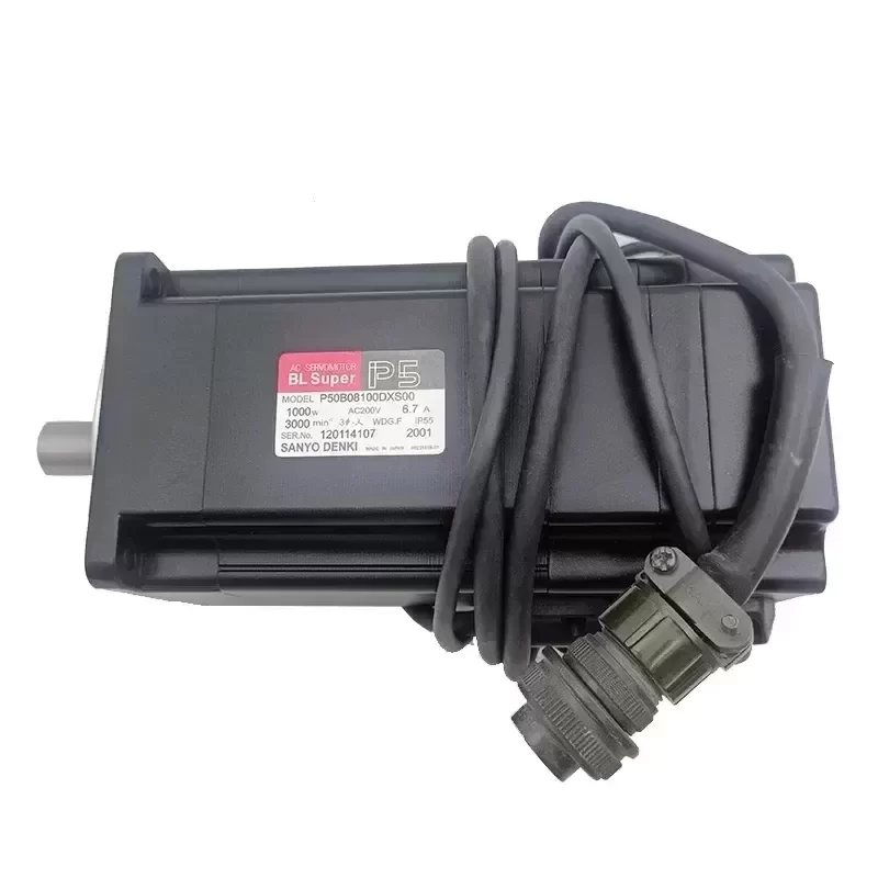 P50B08100DXS00M Sanyo Denki AC Servo Motor 200V P50B08100DXS00M Sanyo Denki AC Servo Motor 200V