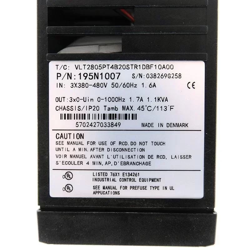 Plc VLT2805PT4B20STR1DBF10A00 195N1007 11kVA Variable Frequency Drive Programming Controller Plc VLT2805PT4B20STR1DBF10A00 195N1007 11kVA Variable Frequency Drive Programming Controller