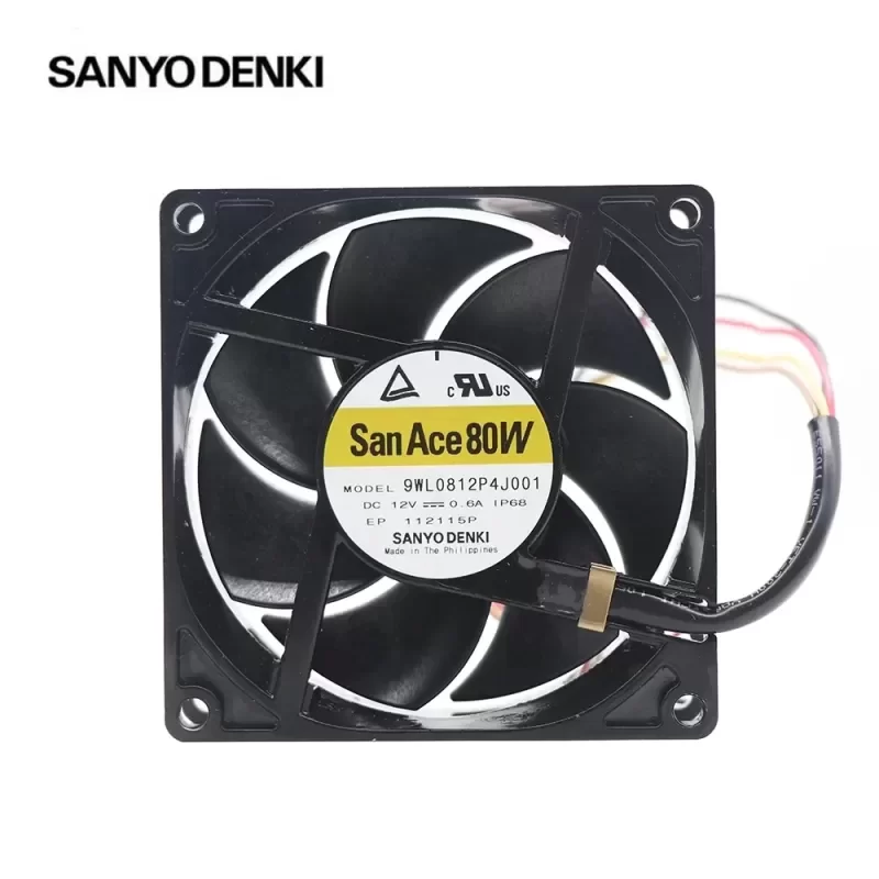 Sanyo 9WL0812P4J001 12V 0.6A 73CFM 7.2W Axial Fan