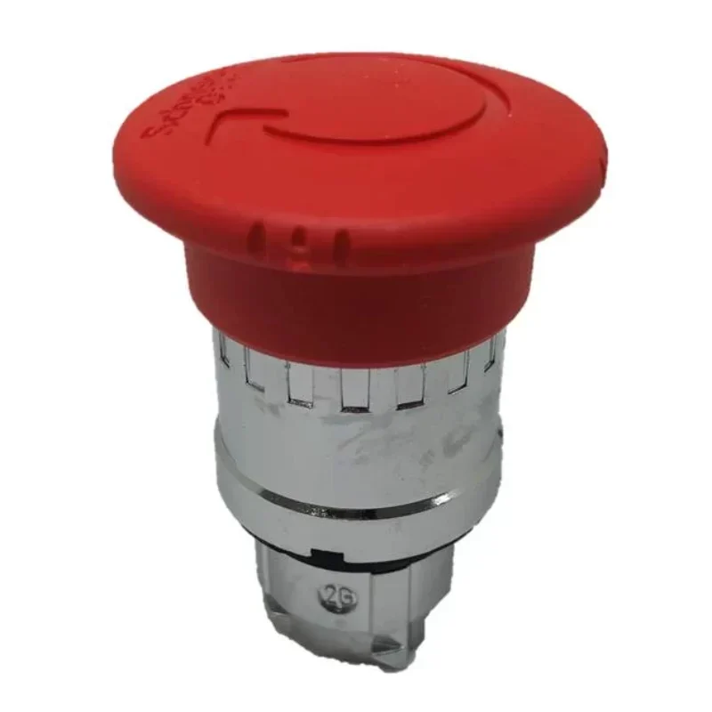 Schneider 10A Max. Current Red Emergency Stop Switch with Push Button off Head