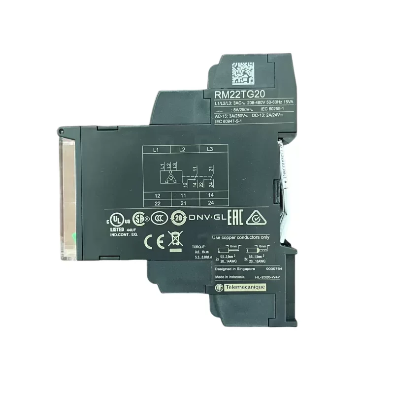 Schneider 3 Phase Supply Control Relay RM22TG20 Schneider 3 Phase Supply Control Relay RM22TG20