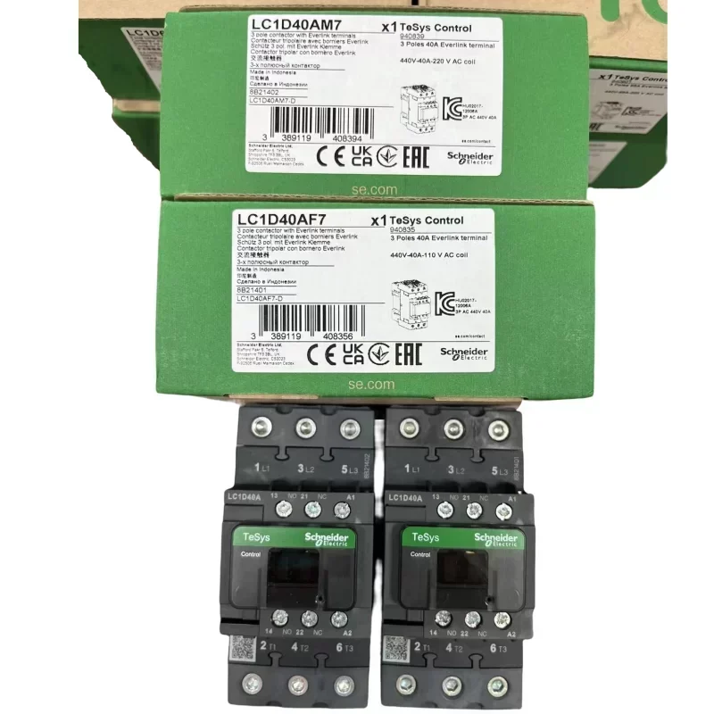 Schneider Ac Contactor LC1D40AF7 40A 110V With Schneider Ac Contactor LC1D40AF7 40A 110V With