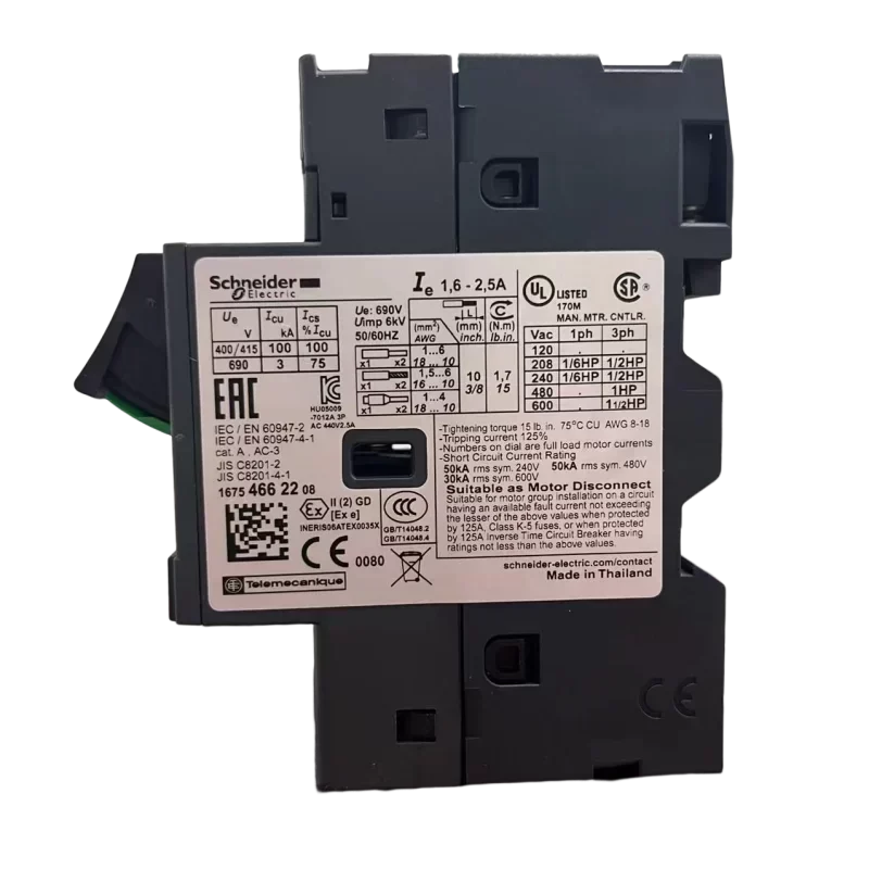 Schneider GV2ME07 Motor Circuit Breaker Schneider GV2ME07 Motor Circuit Breaker