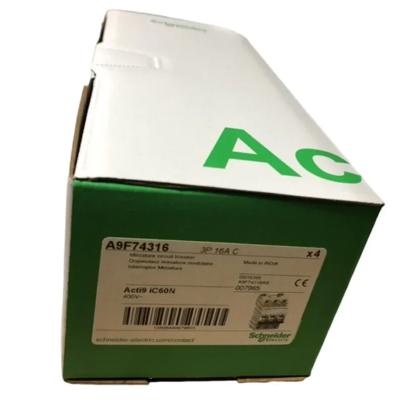 Schneider IC60N Miniature Circuit Breaker A9F74316 with 16A Max. Current