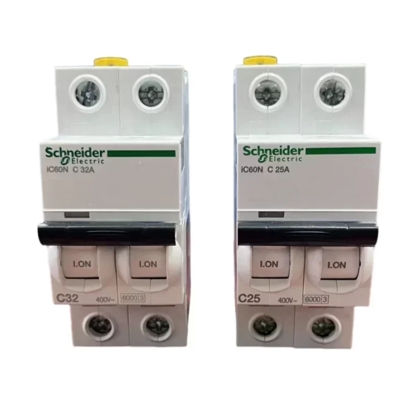 Schneider MCB IC60N C Curve 2 Poles 32A DC AC Thermal-Magnetic A9F74232 Schneider MCB IC60N C Curve 2 Poles 32A DC AC Thermal-Magnetic A9F74232