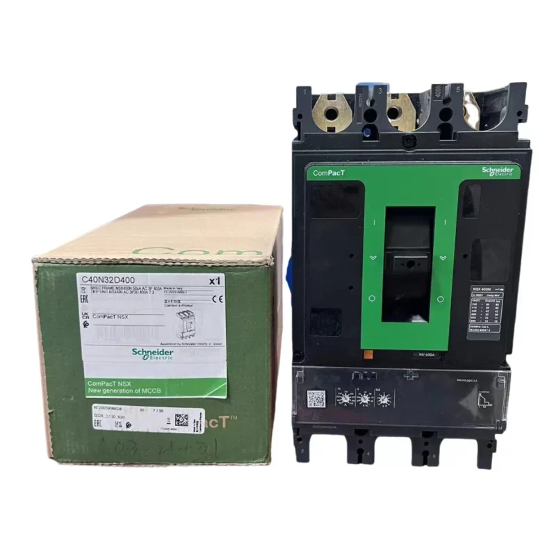 Schneider NSX400N 3-Pole 400A Moulded Case Circuit Breaker with Trip Unit 50kA/415VAC Compact Design High Demand Product