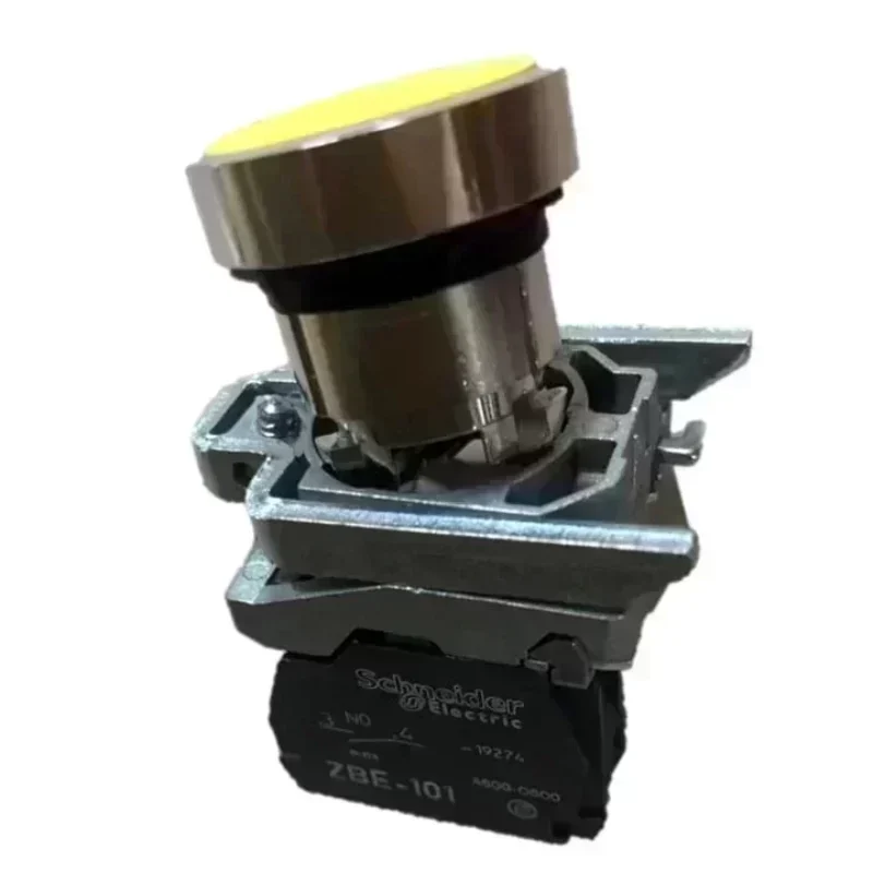 Schneider XB4BA51 Push Button Switch France Made 22mm Harmony Metal 10A Max. Current IP65 Level 1NO1NC 19mm