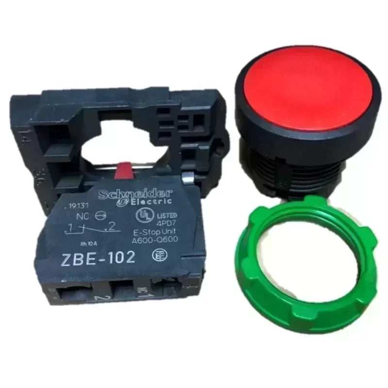 Schneider XB5AA42 22mm 1NC Harmony Momentary Pushbutton Plastic On-Line Payment Button with 10A Max. Current 12V Max. Voltage
