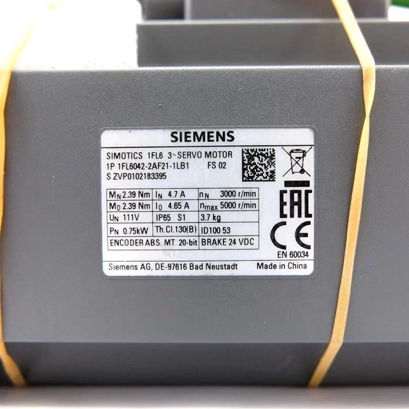 Siemens AC Servo Motor 1FL60422AF211LB1 Electric Motor 1FL6042-2AF21-1LB1 Siemens AC Servo Motor 1FL60422AF211LB1 Electric Motor 1FL6042-2AF21-1LB1