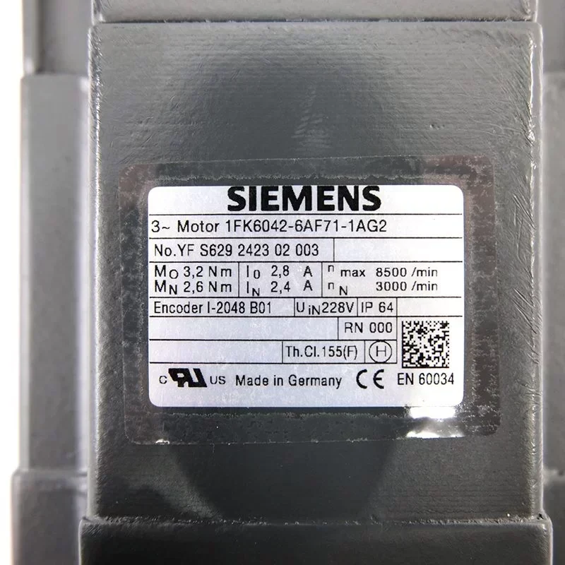 Siemens Servo Motor 1FK6042-6AF71-1AG2 1FK6042-6AF71-1EG2 Siemens Motor Module for CNC Machine Siemens Servo Motor 1FK6042-6AF71-1AG2 1FK6042-6AF71-1EG2 Siemens Motor Module for CNC Machine