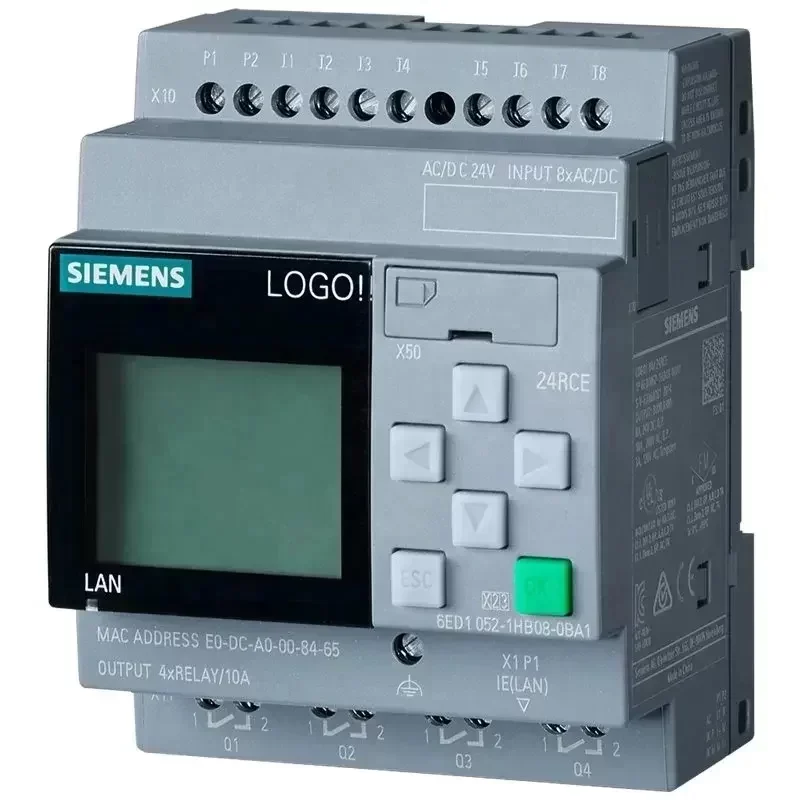 Siemens Sm 1223 PLC logo Siemens 6ED1052-1HB08-0BA1 DI 8/DO 4 Logic Module LOGO 24RCE Siemens Sm 1223 PLC logo Siemens 6ED1052-1HB08-0BA1 DI 8/DO 4 Logic Module LOGO 24RCE