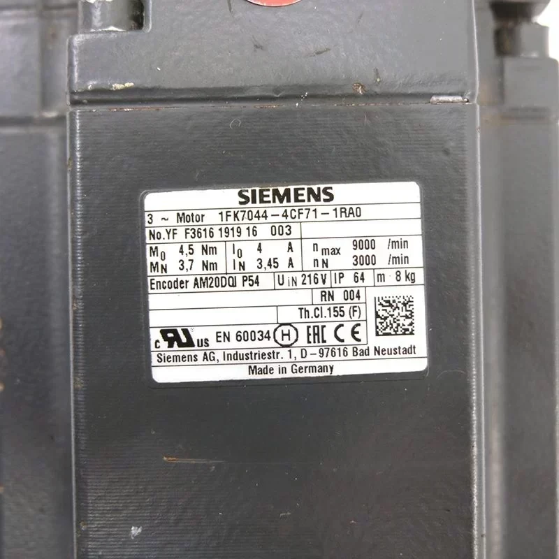 SIMOTICS S Synchronous Motor 1FK7-HD 1FK7044-4CF71-1RA0 Servo Motor SIMOTICS S Synchronous Motor 1FK7-HD 1FK7044-4CF71-1RA0 Servo Motor