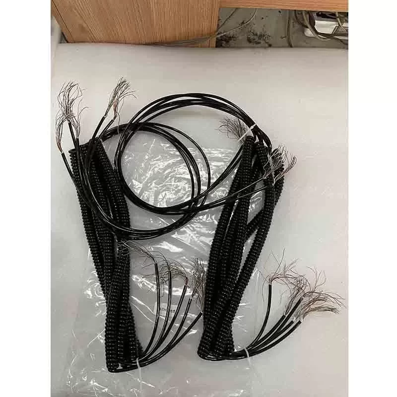 Spring Spiral Cable Coiled for CNC Handheld Encoder Manual Pulse Generator 16-core MPG Spring Spiral Cable Coiled for CNC Handheld Encoder Manual Pulse Generator 16-core MPG