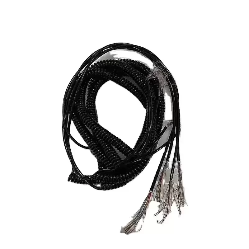 Spring Spiral Cable Coiled for CNC Handheld Encoder Manual Pulse Generator MPG 21 Wires Extended 6M