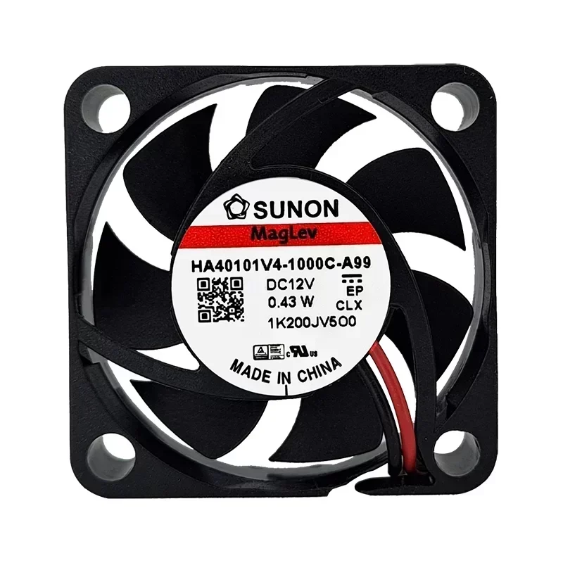 SUNON HA40101V4-1000C-A99 Axial Fan VAPO Bearing 40x40x20MM 12V DC 1.54W 5.4CFM 5000RPM