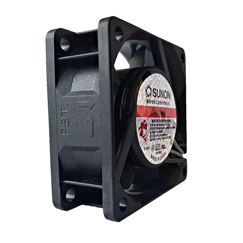 SUNON MA2062-HVLGN Axial Fan VAPO Bearing 60x60x25MM 220VDC 4.4W 17.5CFM 4100RPM Plastic Blade