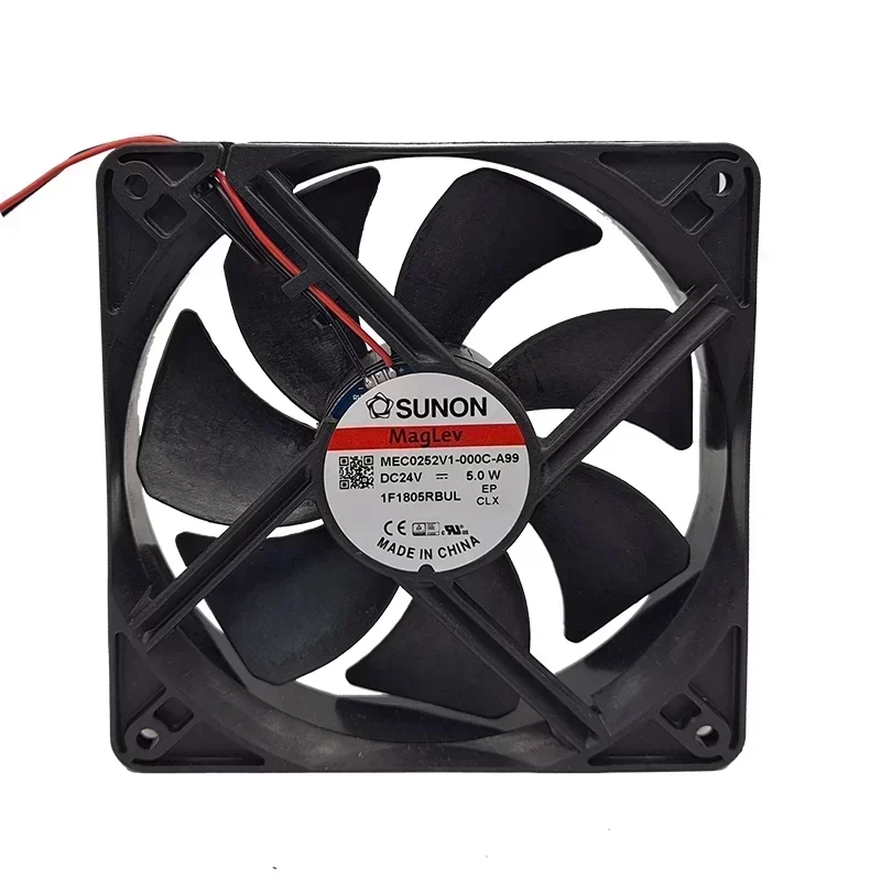 SUNON MEC0252V1-000C-A99 Axial Fan VAPO Bearing Plastic Blades 120x120x25MM 24VDC 5W 108.2CFM 3100RPM