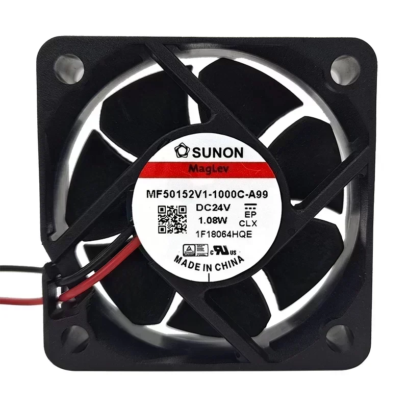 SUNON MF50152V1-1000C-A99 Axial Fan VAPO Bearing Plastic 50x50x15MM 24VDC 1.08W 17CFM 6100RPM