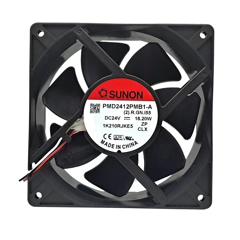 SUNON PMD2412PMB1-A(2).R.GN.I55 Axial Fan Ball Bearing 120x120x38MM 24V DC 190CFM 4200RPM