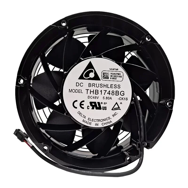 THB1748BG-CK1S Delta 48V DC 5.8A 172x172x51mm 8000RPM 607.07CFM Plastic Fan