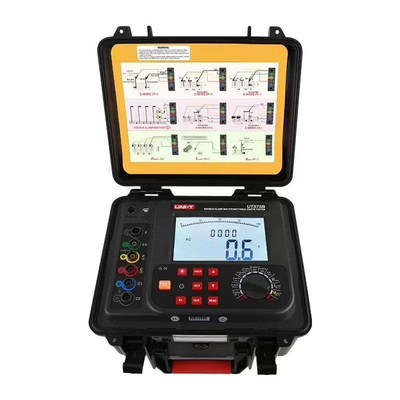 UNI-T UT575B Digital Display Multifunctional Earth Tester with Double Clamp