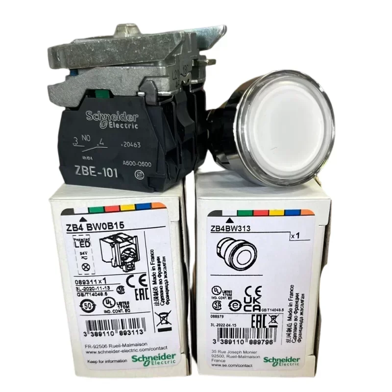 XB4BW31B5 White Schneider XB4 LED Illuminated Push Button XB4BW31B5 White Schneider XB4 LED Illuminated Push Button