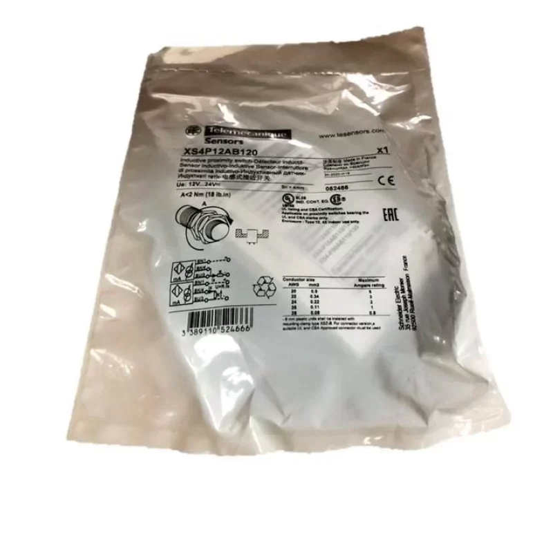 XS4P12AB120 54mm 2-wire 12-24V DC Schneider Inductive Proximity Sensor XS4P12AB120 54mm 2-wire 12-24V DC Schneider Inductive Proximity Sensor