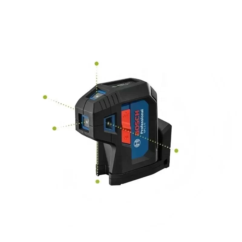 Bosch GPL5G Compact 5-Point Rotary Laser Level Highly Visible Green Laser Points Durable and Tough