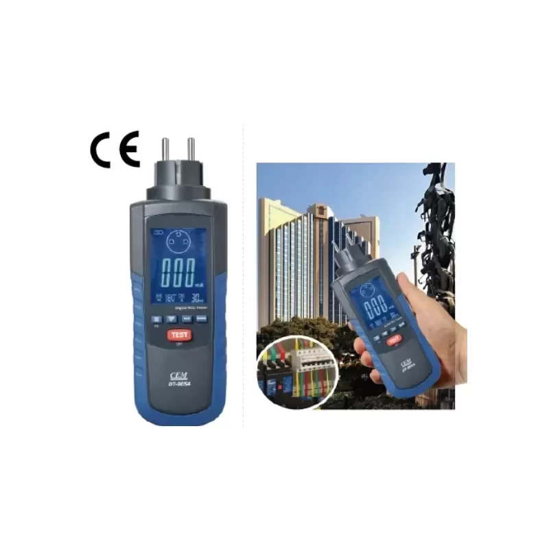 CEM DT-9054 Electrical Instruments RCD Tester and Leakage Switch Tester CEM DT-9054 Electrical Instruments RCD Tester and Leakage Switch Tester