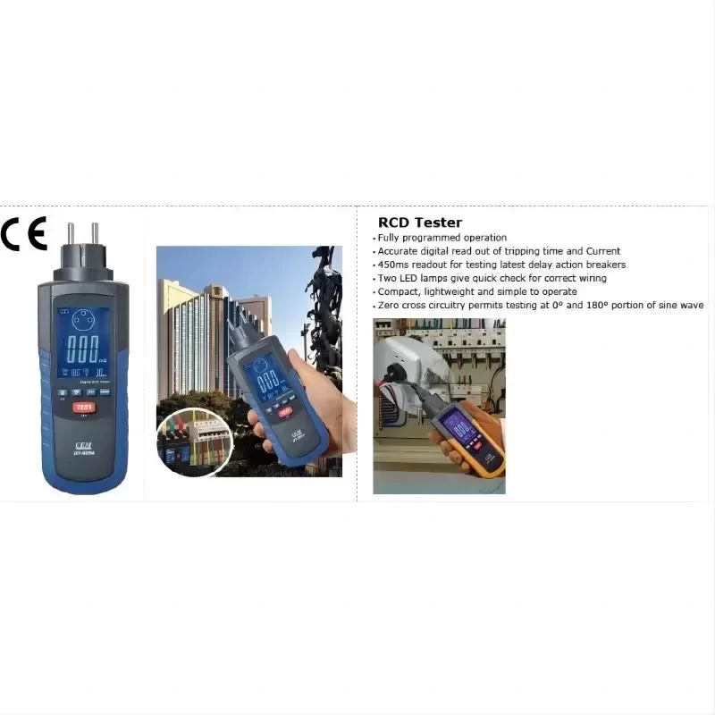 CEM DT-9054 Electrical Instruments RCD Tester and Leakage Switch Tester CEM DT-9054 Electrical Instruments RCD Tester and Leakage Switch Tester