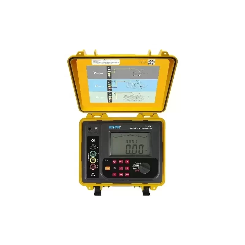 ETCR EM3100C Earth Resistance Soil Resistivity Tester Ground Resistance Meter ETCR EM3100C Earth Resistance Soil Resistivity Tester Ground Resistance Meter