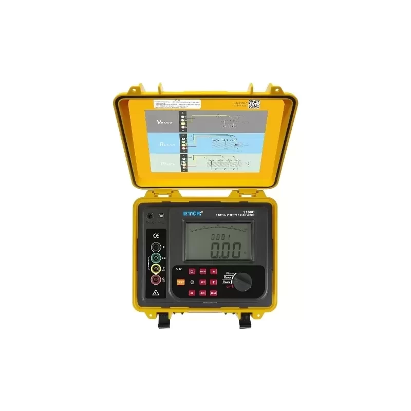 ETCR EM3100C Earth Resistance Soil Resistivity Tester Ground Resistance Meter ETCR EM3100C Earth Resistance Soil Resistivity Tester Ground Resistance Meter