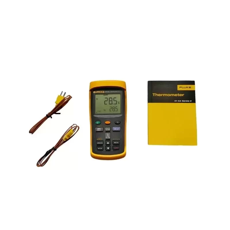 Fluke 54-2 Dual Probe Thermocouple Digital Thermometer with Data Logging 54 II B Made of Durable Plastic Fluke 54-2 Dual Probe Thermocouple Digital Thermometer with Data Logging 54 II B Made of Durable Plastic