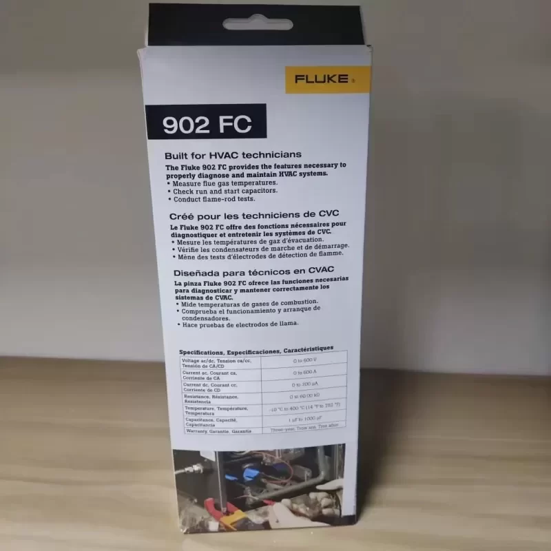 Fluke 902FC Wireless Digital Clamp Meter Measures DC Current CAT III 600V CAT IV 300V Fluke 902FC Wireless Digital Clamp Meter Measures DC Current CAT III 600V CAT IV 300V