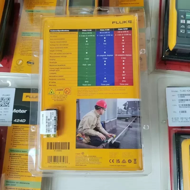 Fluke Laser Rangefinders 424D 417D 419D Accurate Distance Meter Fluke Laser Rangefinders 424D 417D 419D Accurate Distance Meter