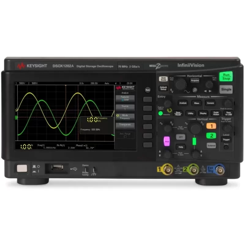 Keysight DSOX1202A Digital Oscilloscope 70 MHz 2 Channel DSOX1204A Keysight DSOX1202A Digital Oscilloscope 70 MHz 2 Channel DSOX1204A