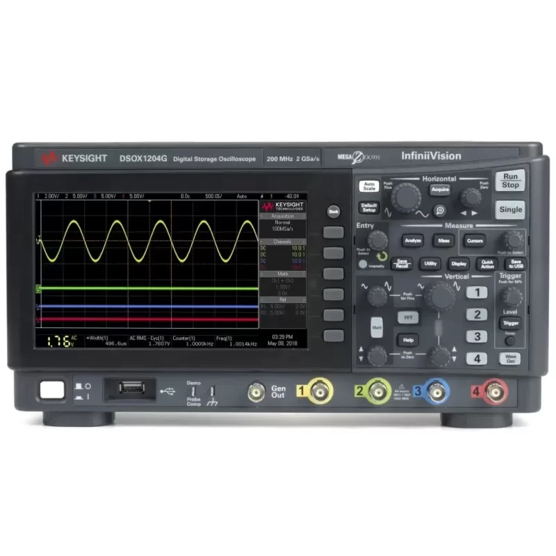 Keysight DSOX1204G 70 MHz 4-Channel Digital Oscilloscope with 20 MHz Function Generator Keysight DSOX1204G 70 MHz 4-Channel Digital Oscilloscope with 20 MHz Function Generator