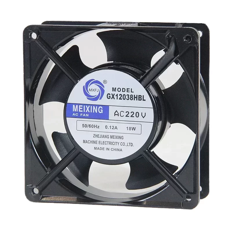 MEIXING GX12038HBL 220V 120x120x38mm AC Axial Fan MEIXING GX12038HBL 220V 120x120x38mm AC Axial Fan